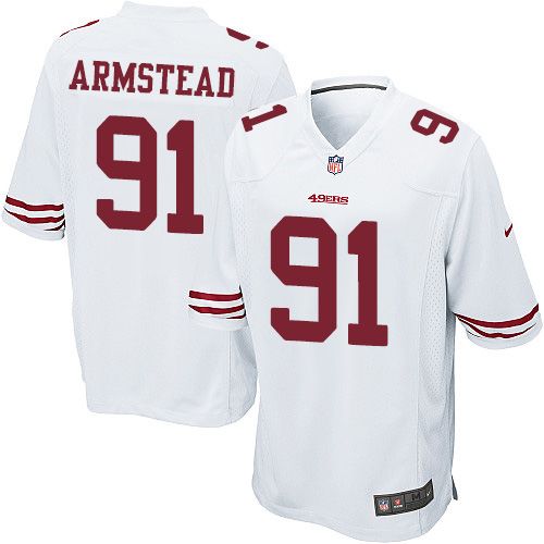 Nike 49ers #91 Arik Armstead White Youth Stitched NFL Elite Jersey